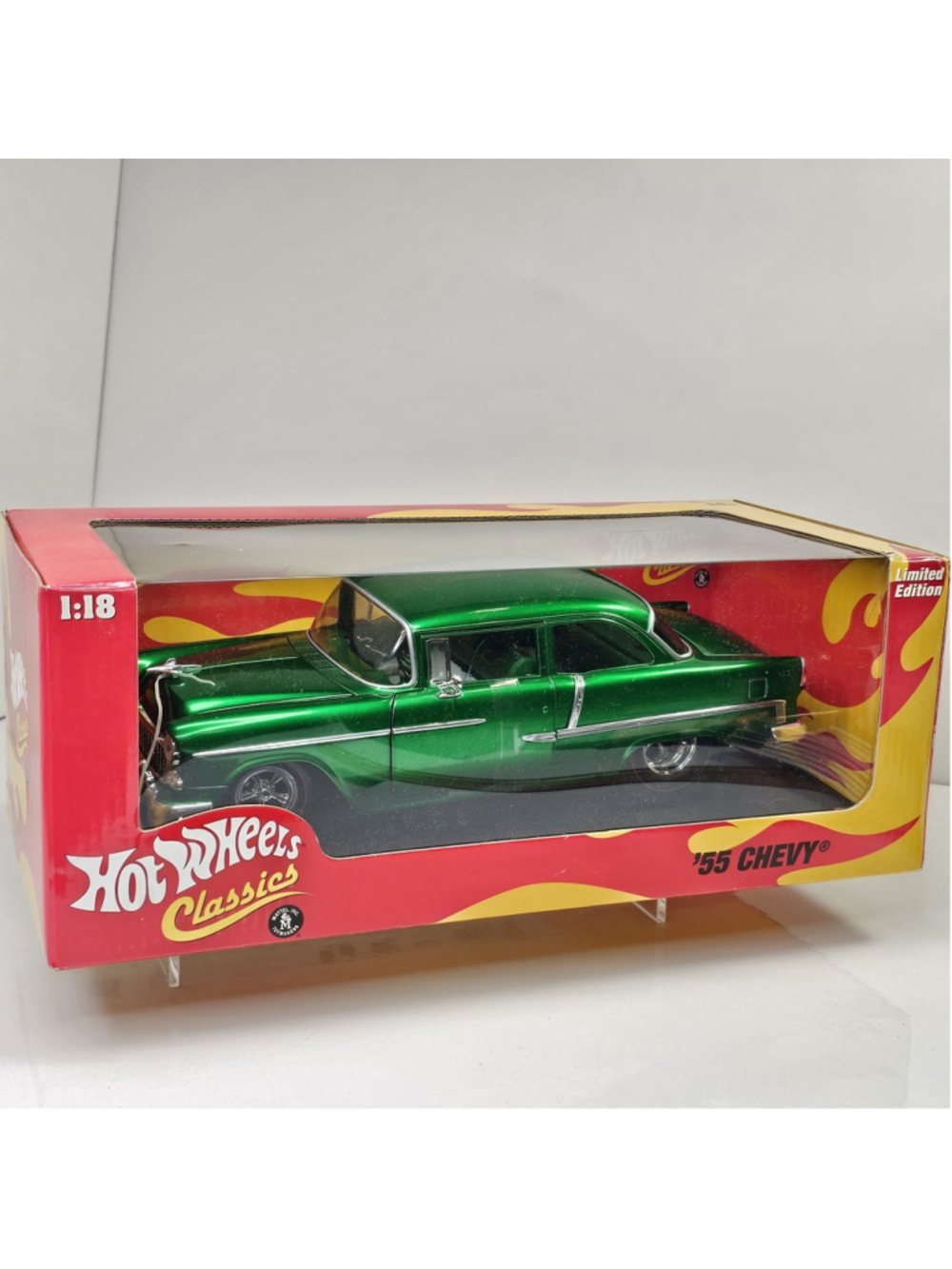 SEALED 2005 Hot Wheels Classic 1:18 '55 Chevy Green Limited Edition NEW Vintage